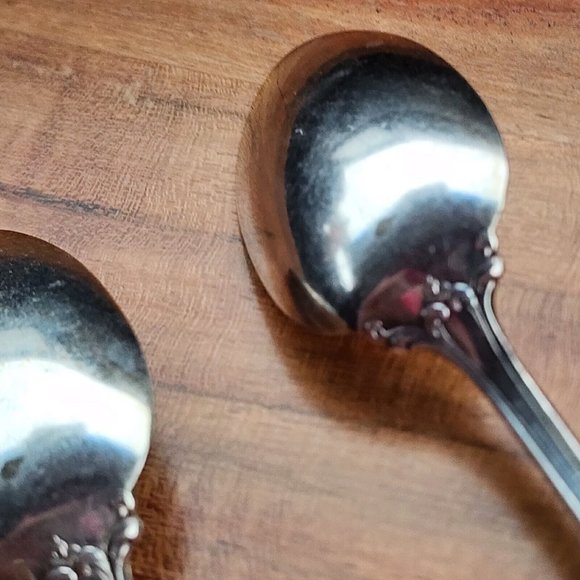 1865 H Sears And Son Silverplate Como Teaspoon 6" set of 2 antique flatware - Picture 9 of 10